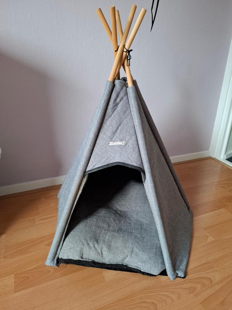 Hondenmand of kattenmand leuke tipi tent, Ophalen, Gebruikt