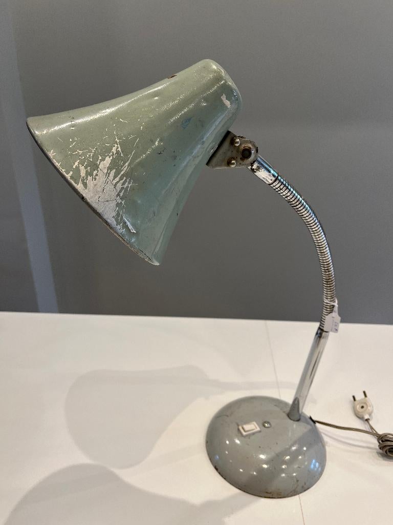 Industriële Lamp met flexibele nek, frankrijk, Ophalen of Verzenden, Gebruikt, Minder dan 50 cm