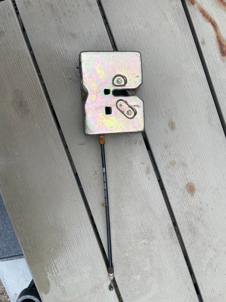 Deurslot met kabel, Ophalen of Verzenden, Gebruikt, IJzer, Slot