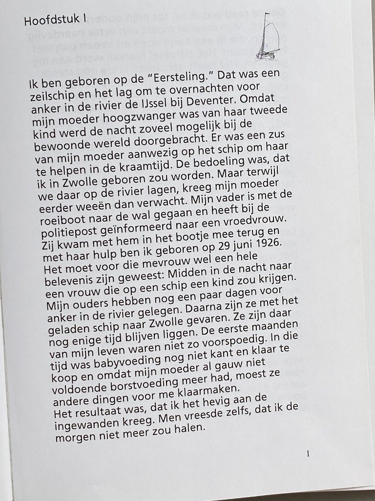 Varend door het leven -  motorschip de 'Eersteling’., Ophalen of Verzenden, Gebruikt, Motorboot, Boek of Tijdschrift