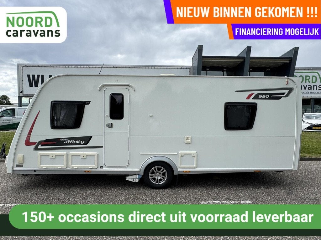 Elddis 550 AFFINITY, ALDE KACHEL!, MOVER, VOORTENT, LUIFEL, Elddis, 7 tot 8 meter, Bedrijf, Luifel