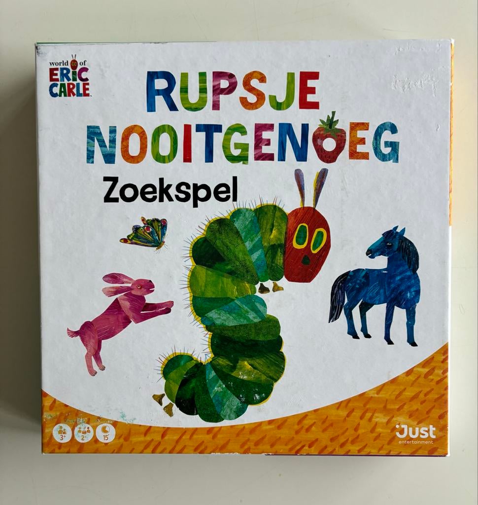 Rupsje Nooitgenoeg Zoekspel - Educatief Kinderspel, Hobby en Vrije tijd, Gezelschapsspellen | Bordspellen, Ophalen of Verzenden