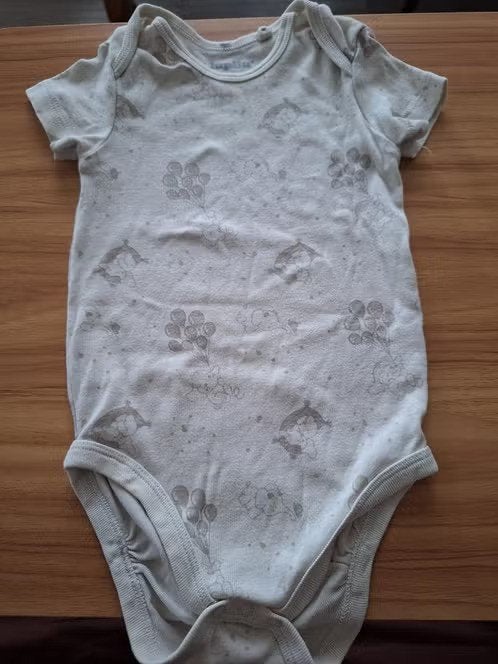 Beige romper met olifantjes maat 74-80 h, Nacht- of Onderkleding, Jongetje of Meisje, Lupilu, Onbekend