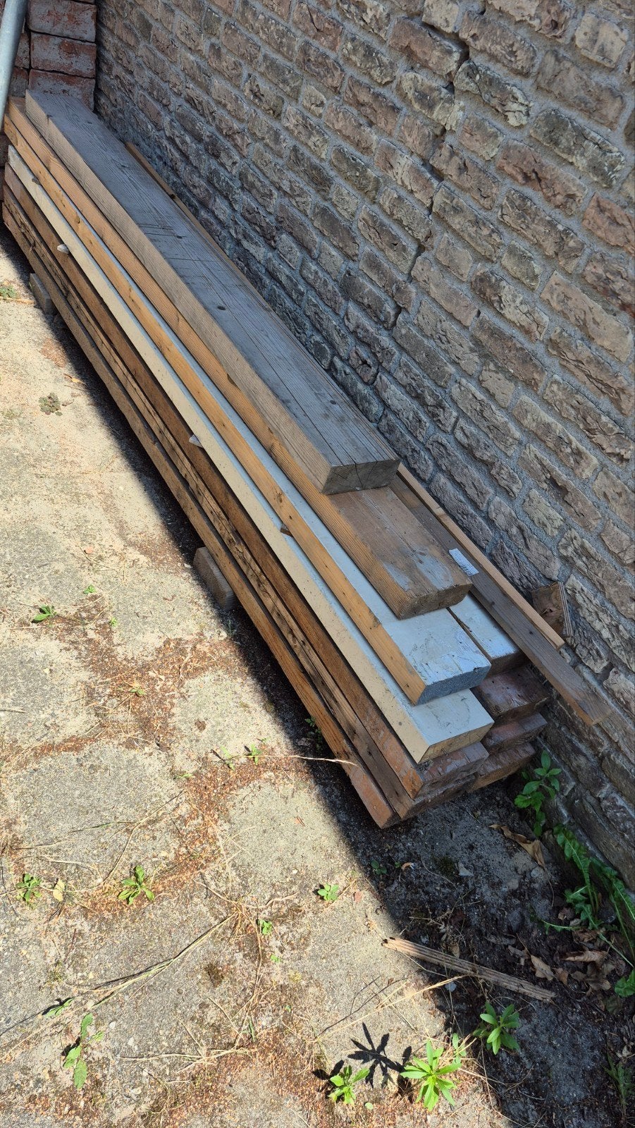 Balken 145x45mm lengte 2400mm, Ophalen, Gebruikt, 250 cm of meer, Balken