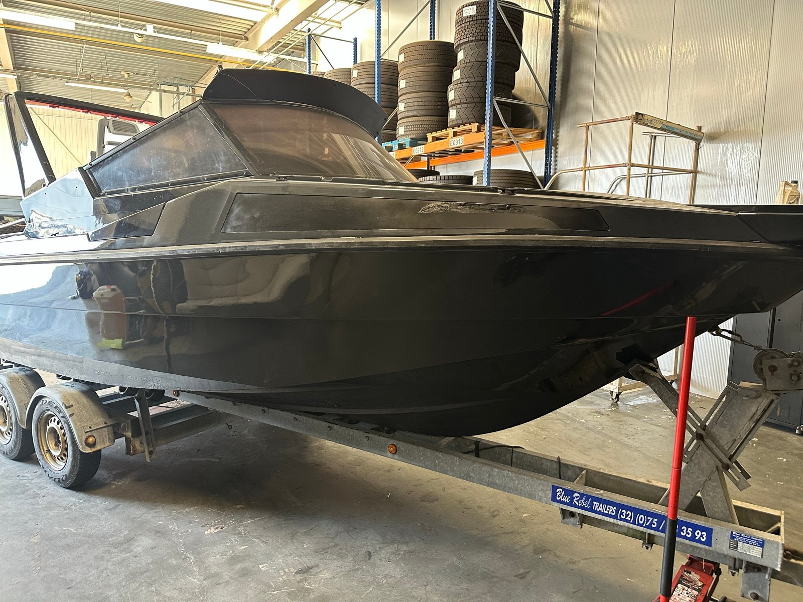 RIo650 4 cilinder diesel volvo penta met Trailer, Watersport en Boten, Speedboten, Ophalen, Gebruikt, Polyester, Buitenboordmotor