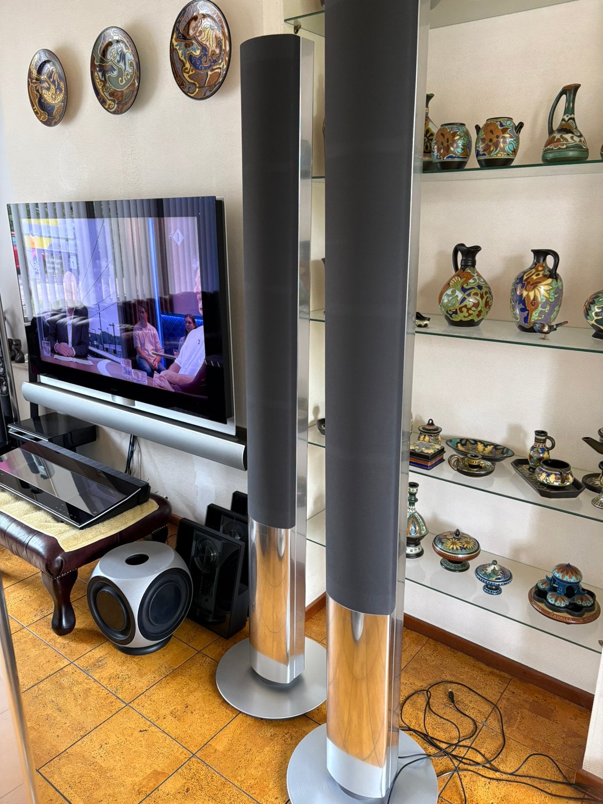 Bang & Olufsen set BeoLab 1 met BeoLab 2 ZGAN UNIEK, Soundbar, 70 watt of meer, Zo goed als nieuw, Overige spelers