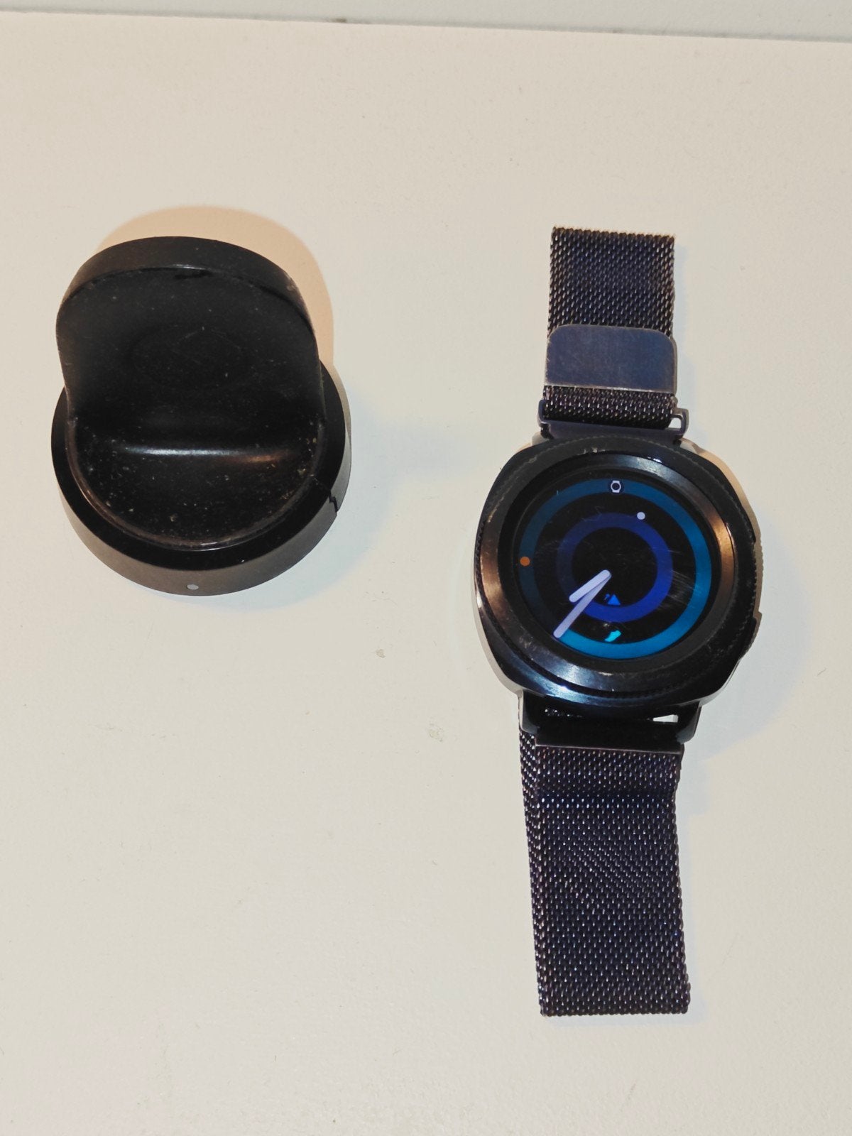 Samsung Gear Sport Smartwatch - Donkerblauw, Gebruikt, Blauw, Ophalen of Verzenden, Samsung
