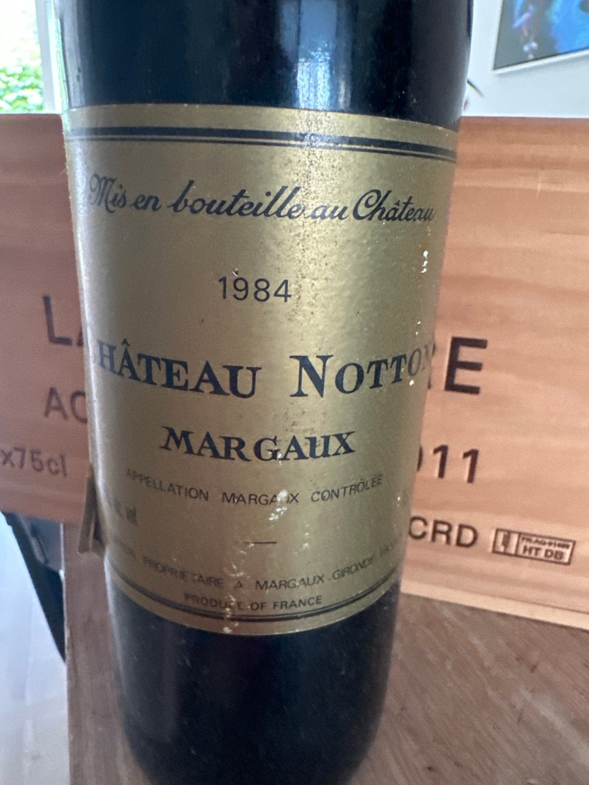 Château Notton Margaux 1984 - Rode Wijn, Ophalen, Gebruikt, Frankrijk, Rode wijn