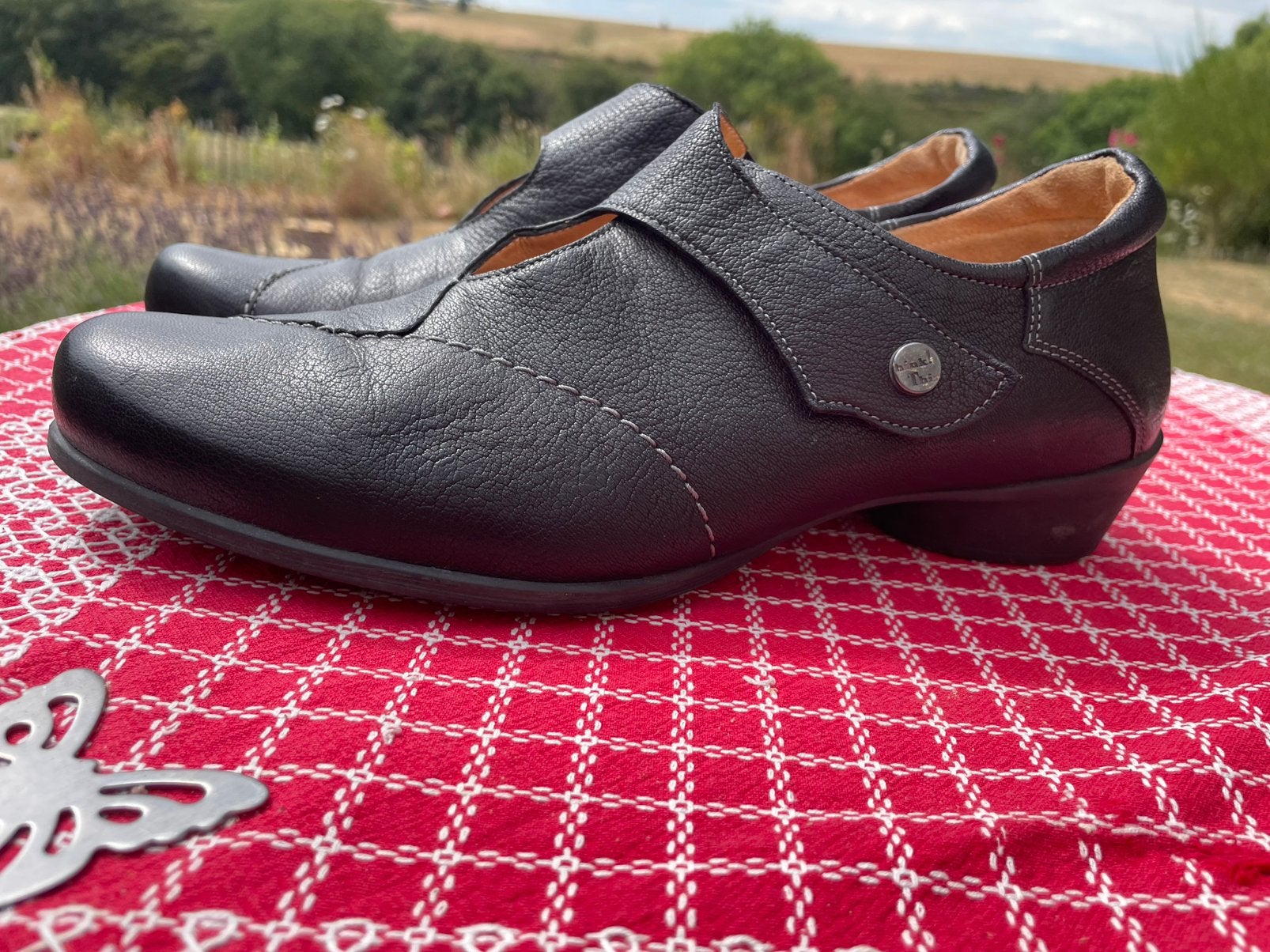 Zwarte Think! Dames schoenen klittenband, Ophalen of Verzenden, Zo goed als nieuw, Zwart