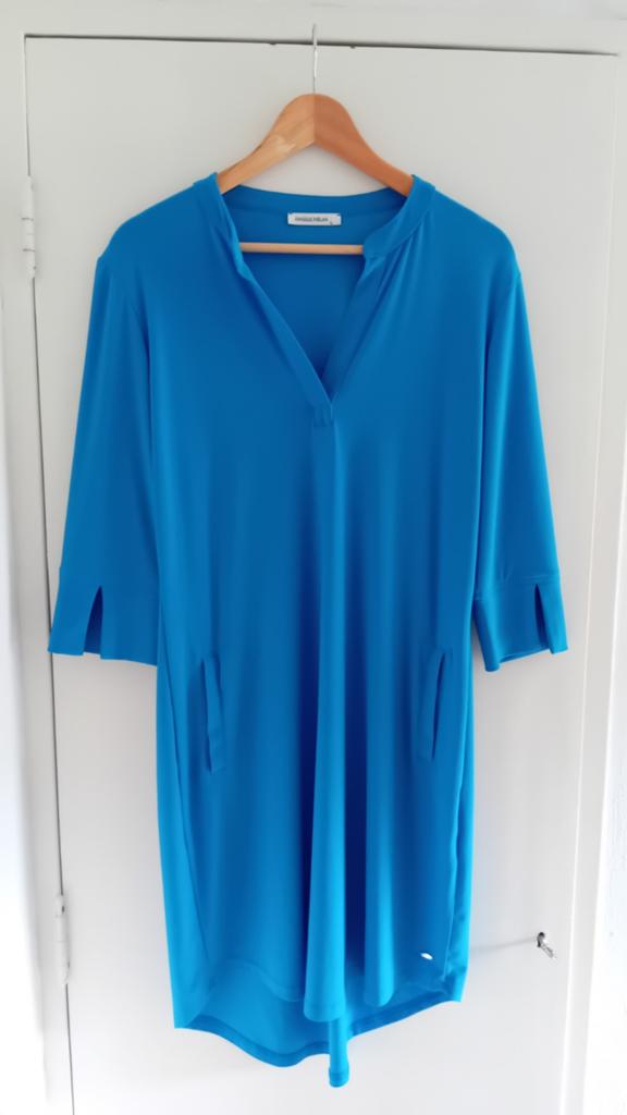 Angelle Milan travel jurk kobaltblauw L/40, Kleding | Dames, Maat 38/40 (M), Angelle Milan, Blauw, Ophalen of Verzenden