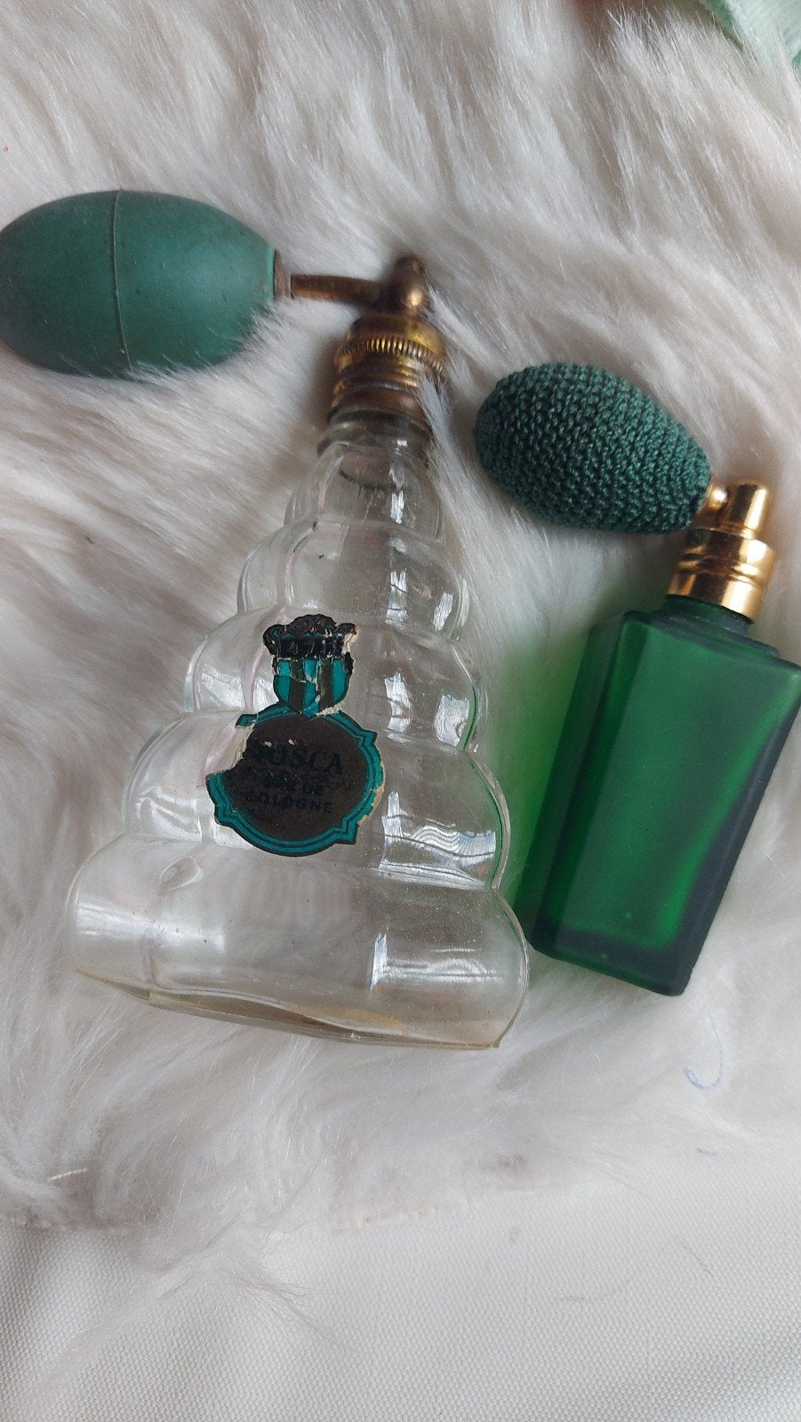Brocante Oude 4711 parfumverstuivers, Ophalen of Verzenden, Gebruikt, Parfumfles