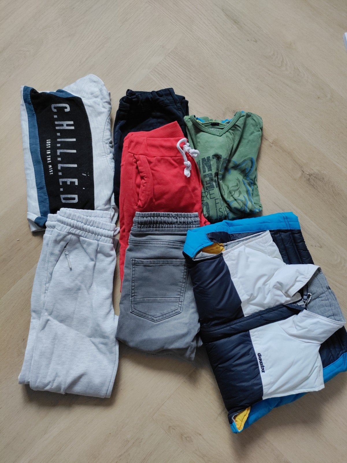 Jongen pakket broek trui shirt 134 140 146, Ophalen of Verzenden, Gebruikt, Maat 134