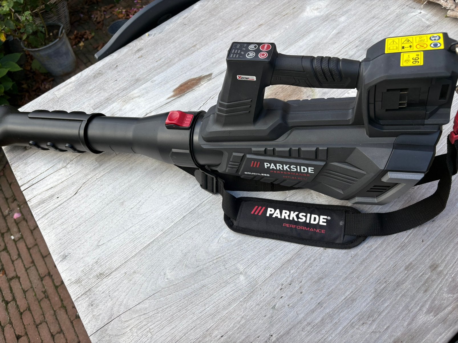 Bladblazer Parkside 40V, Tuin en Terras, Ophalen, Zo goed als nieuw, Accu