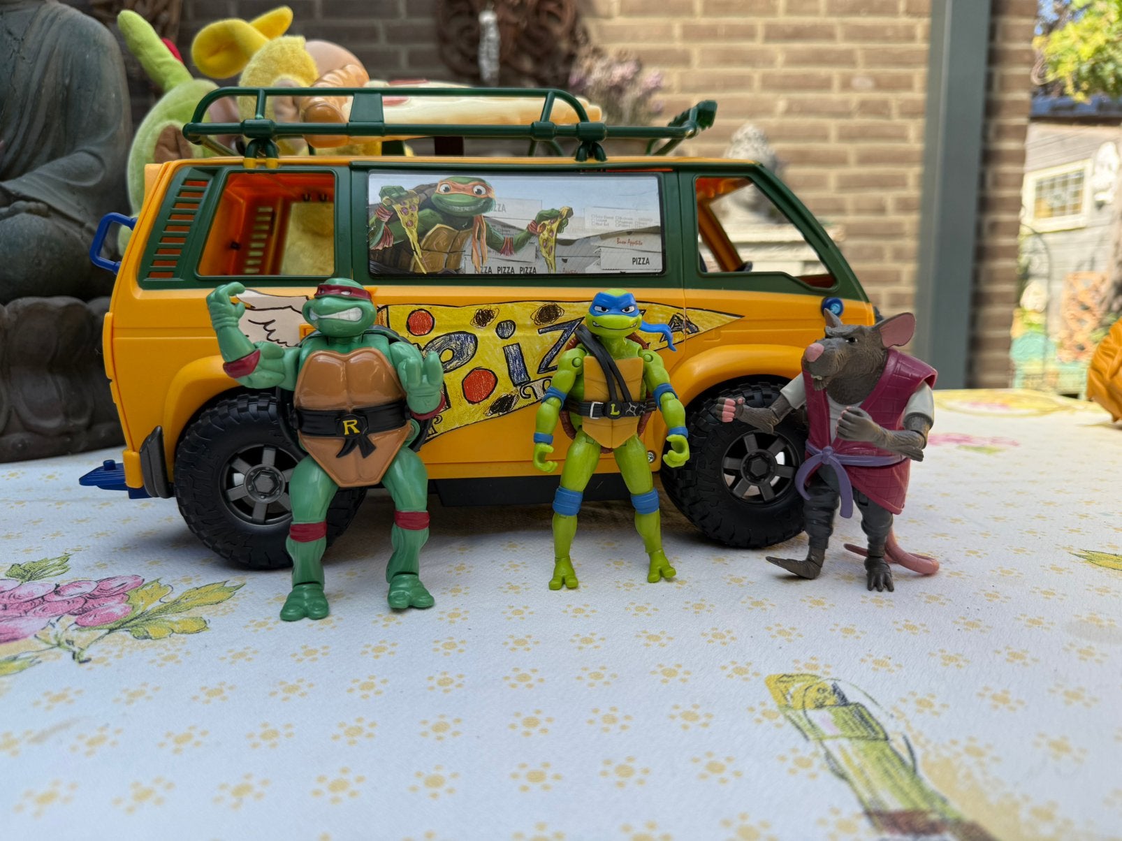 Ninja Turtles Power Pizza Bestelwagen met Figuren, Ophalen of Verzenden, Gebruikt