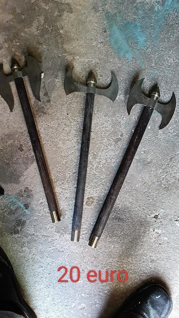 Set van 3 decoratieve bijlen - Middeleeuwse stijl, Ophalen, Gebruikt
