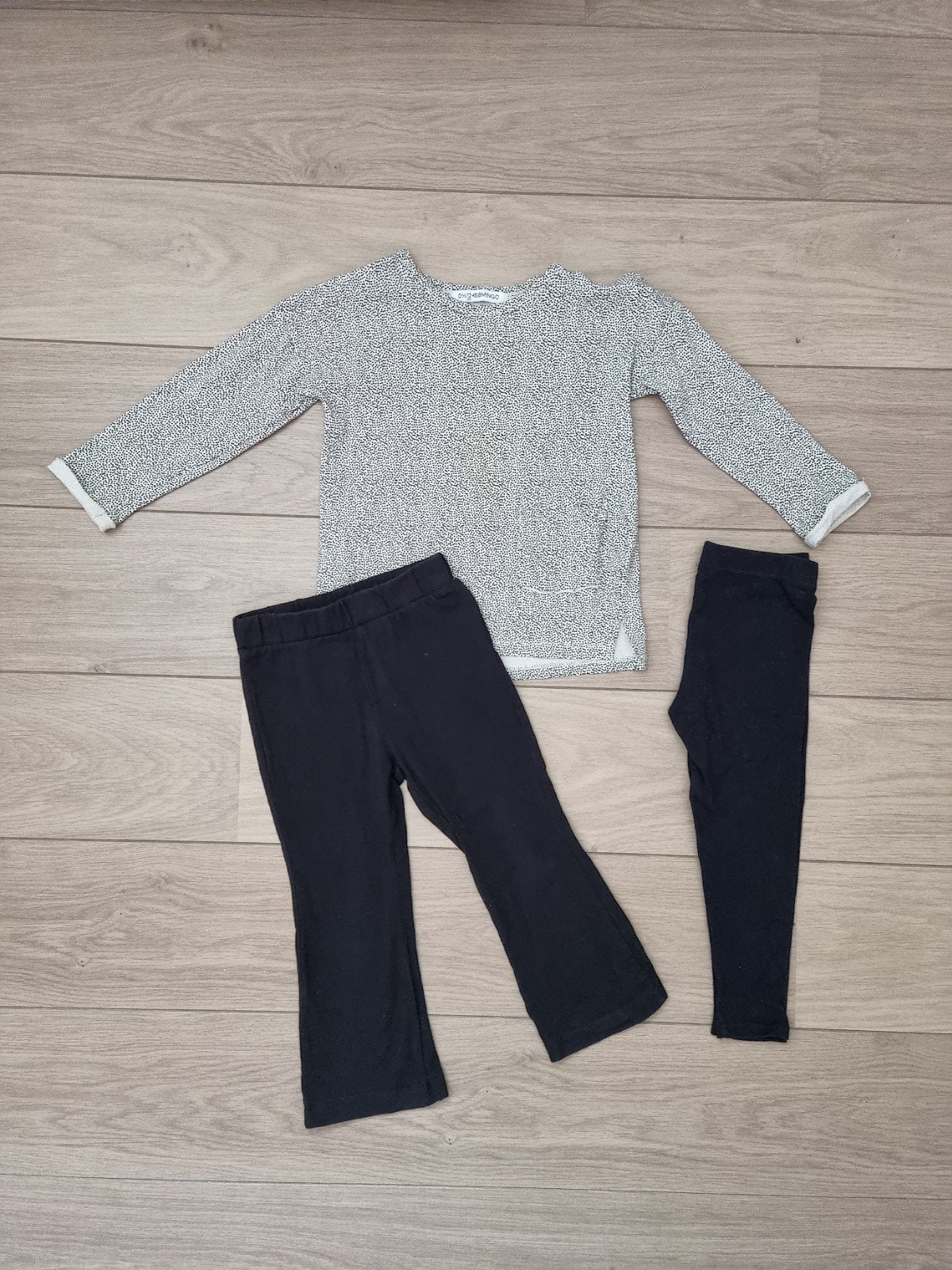 Mingo dots longsleeve + flared legging set maat 86/92, Ophalen of Verzenden, Zo goed als nieuw, Meisje, Setje