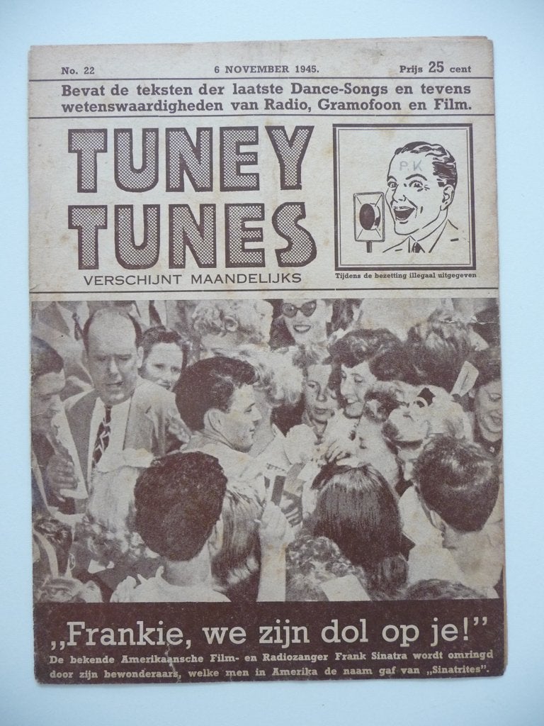Vintage tijdschrift TUNEY TUNES - No. 22 van 6 november 1945, Ophalen of Verzenden, Gebruikt, Boek, Tijdschrift of Artikel