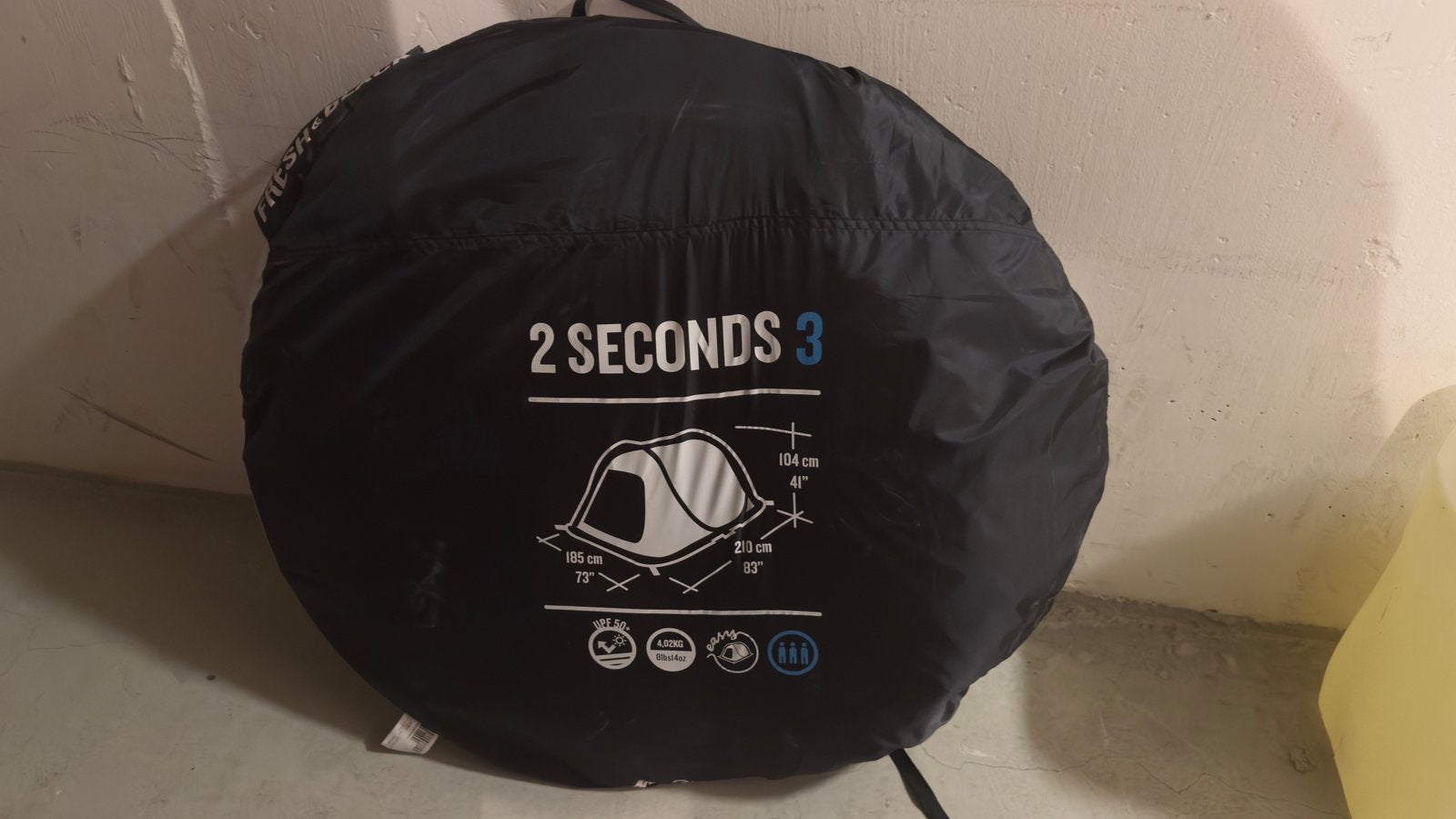 Quechua pop up tent voor 3 personen., Ophalen, Zo goed als nieuw, Tot en met 3