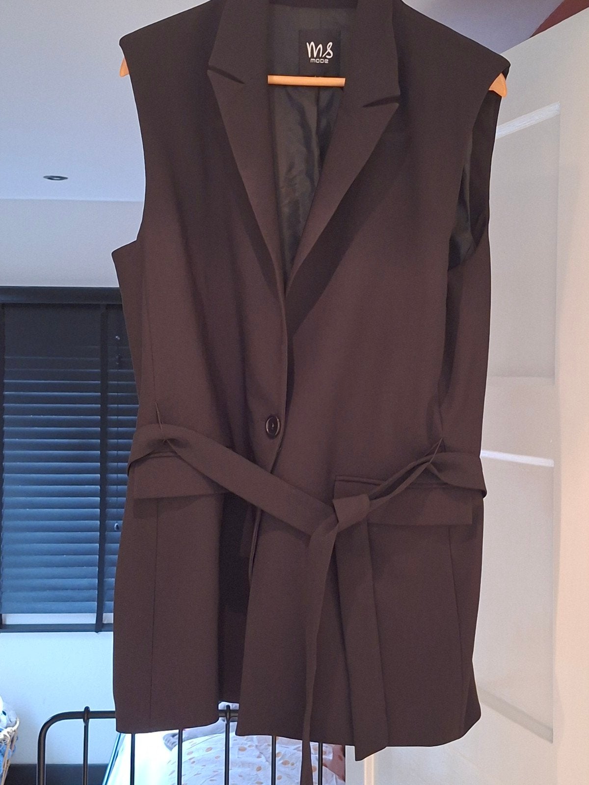 MS Mode gilet zwart maat 46., Zwart, Maat 46/48 (XL) of groter, Onbekend, Ophalen of Verzenden