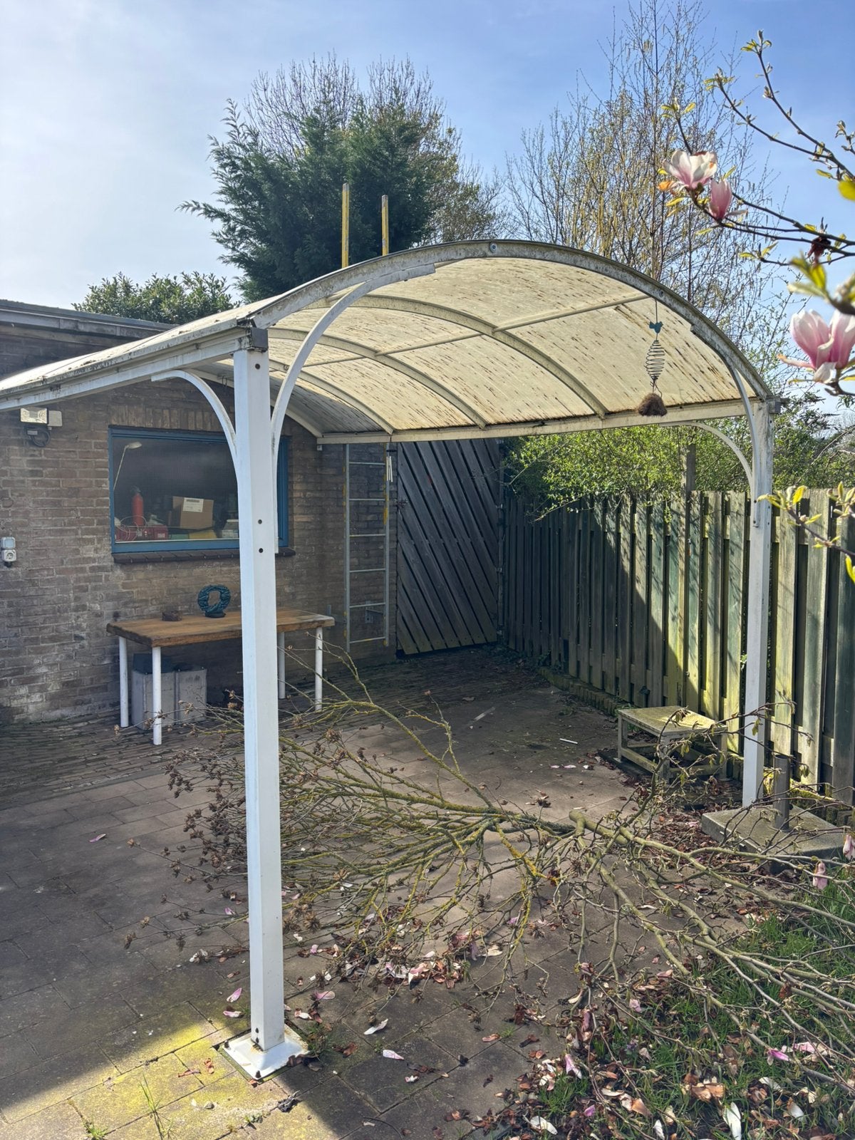 Gebruikte carpoort/overkapping, Tuin en Terras, Ophalen, Gebruikt, Overige typen