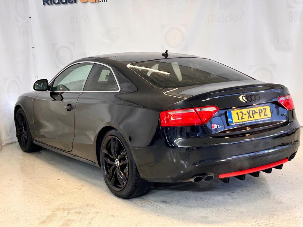 Audi S5 Coupé 4.2 FSI S5 quattro|CRUISE|STOELVERW|PARK SENS, Auto's, Audi, Gebruikt, 8 cilinders, 4 stoelen, Zwart