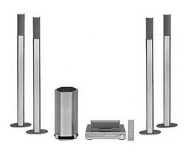 Sony DAV 600 dolby surround 5.1 set, Ophalen, Gebruikt, 70 watt of meer, 5.1-systeem