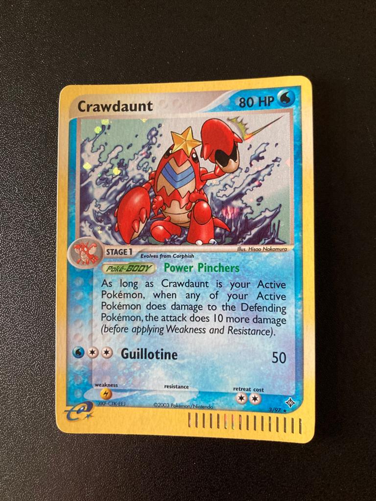 Pokemon kaart Crawdaunt Holo, Ophalen of Verzenden, Zo goed als nieuw