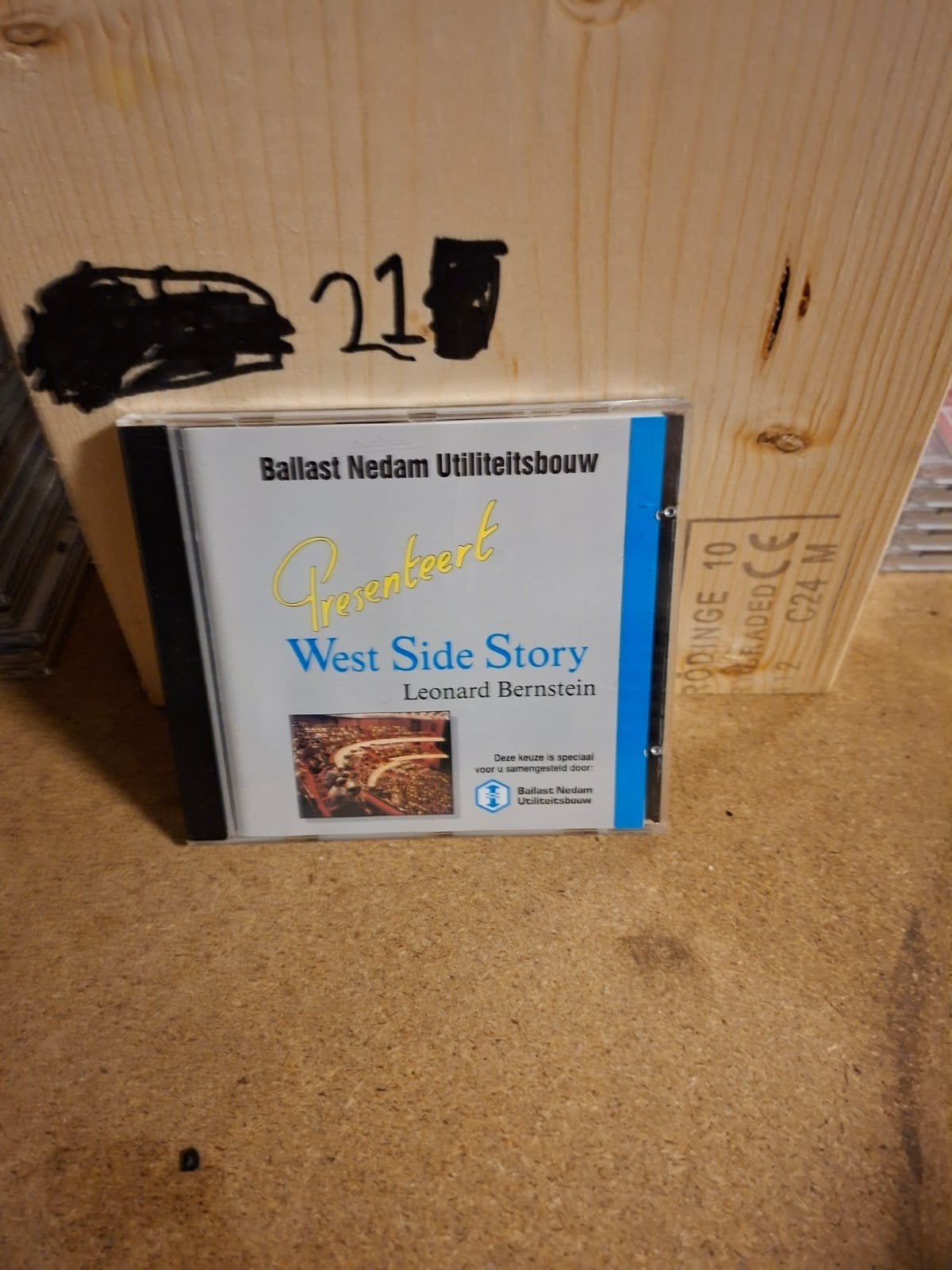 West Side Story - Leonard Bernstein CD (Ballast Nedam), Gebruikt, Overige componisten, Modernisme tot heden, Ophalen of Verzenden