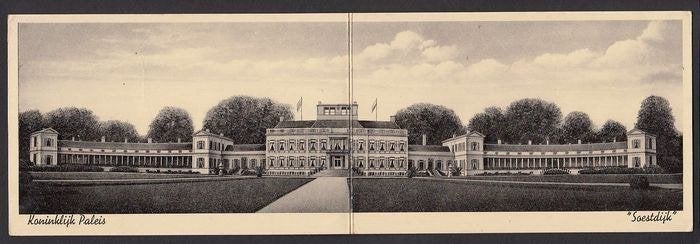 Nederland Paleis Soestdijk 1939 Panorama ORANJE, Verzamelen, Verzenden, 1920 tot 1940, Ongelopen, Gebouw