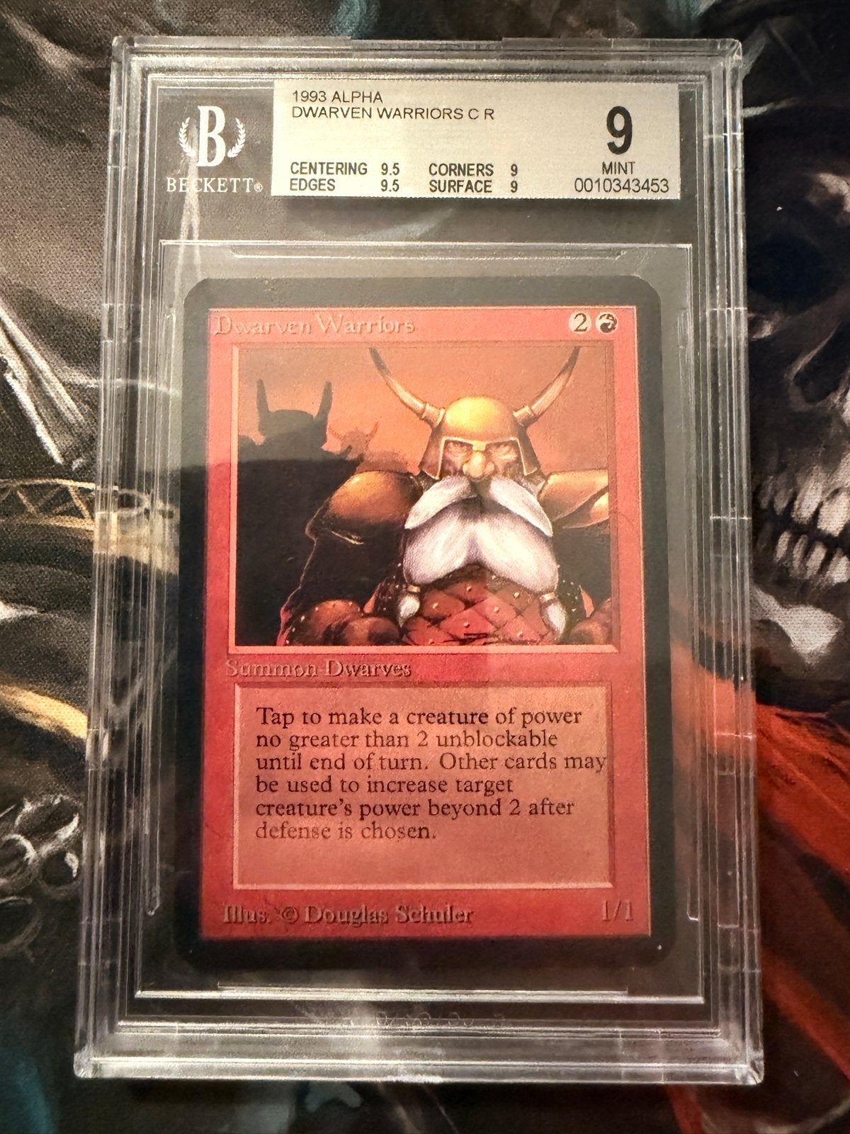 1993 Alpha Dwarven Warriors BGS 9, Ophalen of Verzenden, Zo goed als nieuw, Losse kaart