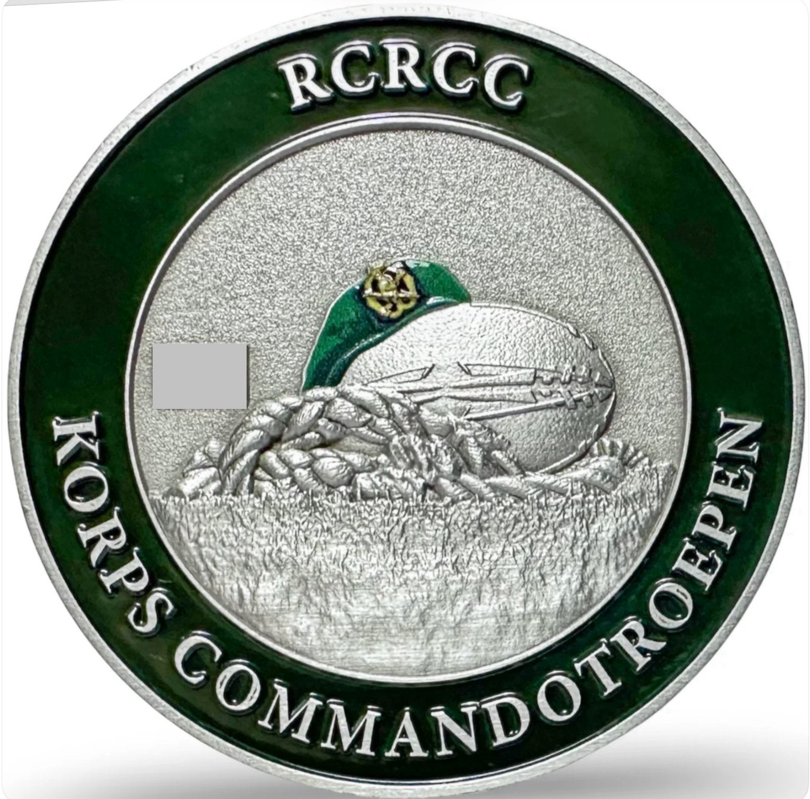 Coin Korps Commandotroepen RUGBY CLUB ROOSENDAAL, Ophalen of Verzenden, Landmacht, Nederland, Embleem of Badge