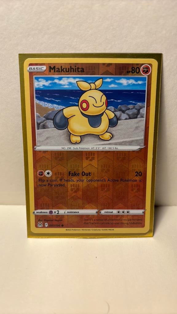 Makuhita 097/196 lost origin reverse holo pokemon kaart, Ophalen of Verzenden, Nieuw, Boosterbox