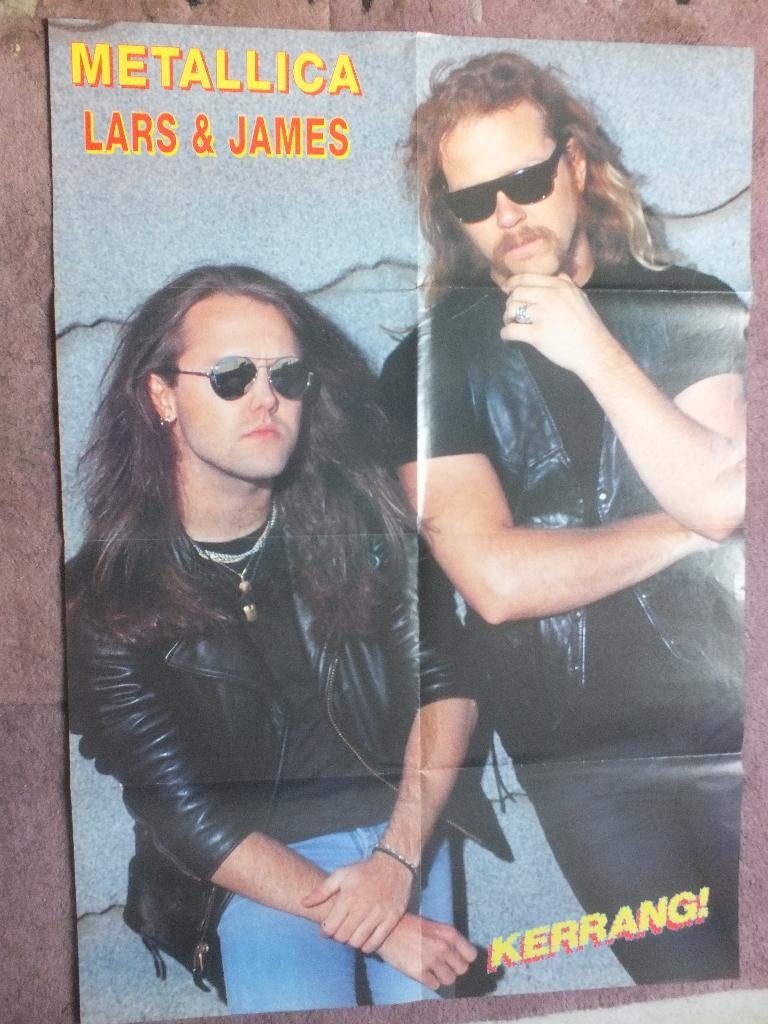 Metallica/Extreme poster, Verzenden, Zo goed als nieuw, Poster, Artwork of Schilderij