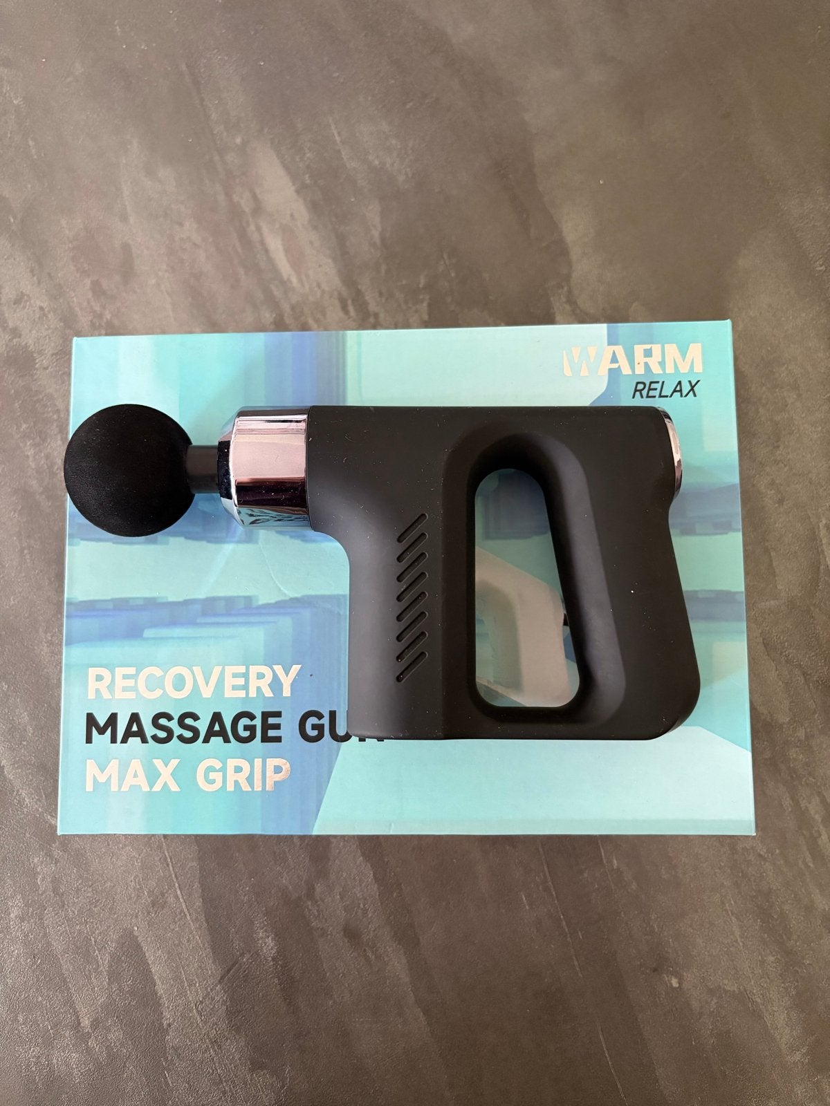 WARM Relax Massage Gun Max Grip (incl. doos & 4 opzetstukken, Ophalen of Verzenden, Zo goed als nieuw, Apparaat