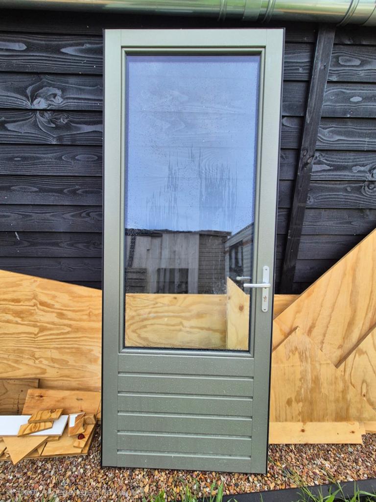 Nieuwe Buitendeur met Glas 930 x 2335, Ophalen, 215 cm of meer, Nieuw, Glas