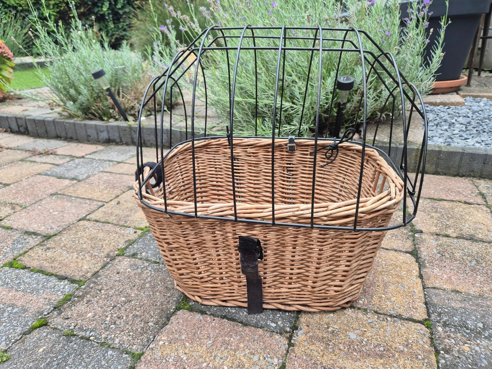 Rotan fietsman hond / kat, Ophalen, Gebruikt, Fietsmand, Stuurbevestiging