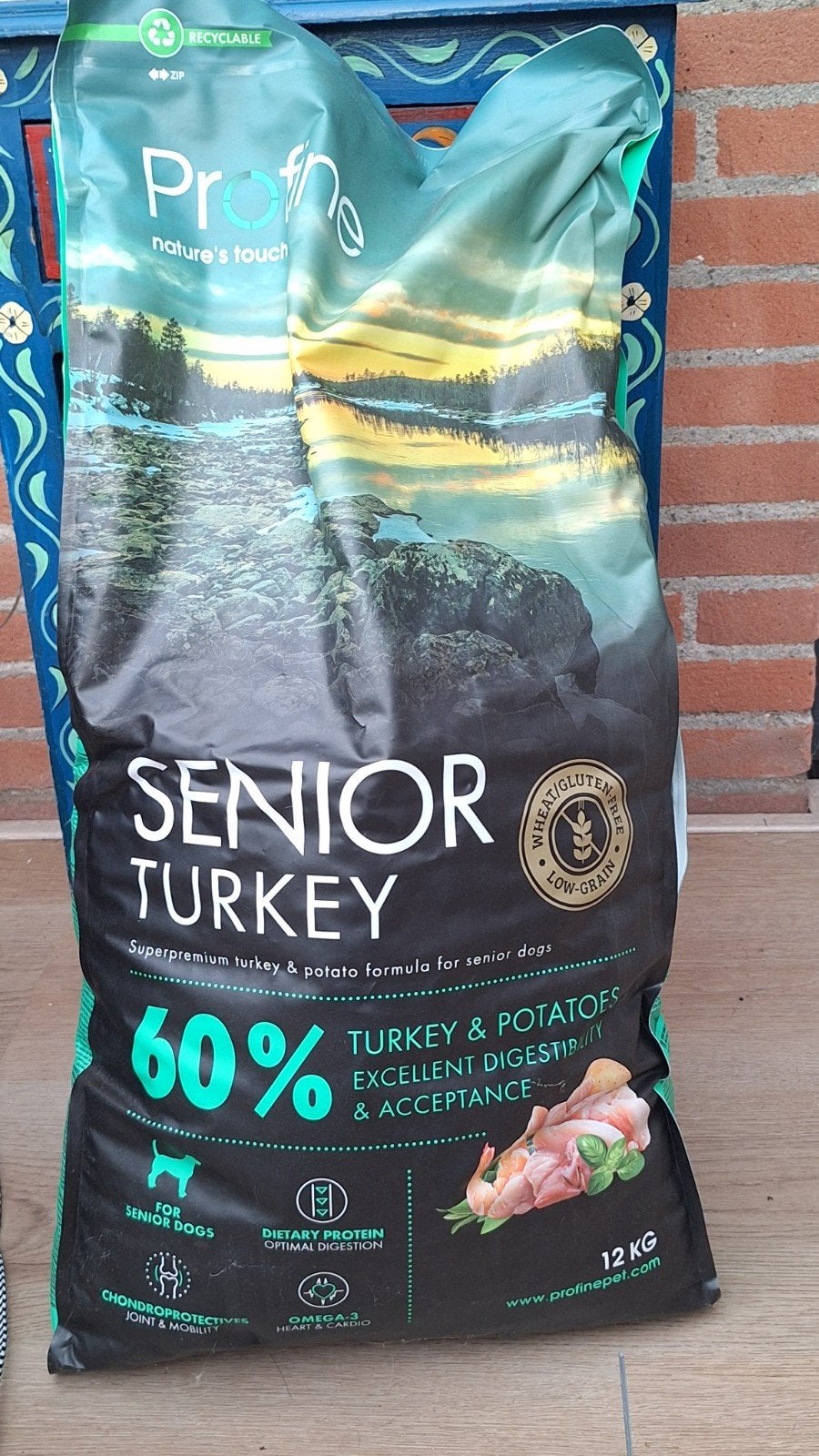 1,5 zak hondenvoer Profine senior turkey, Ophalen, Hond