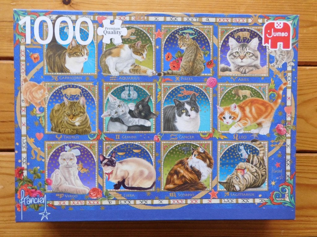 Jumbo Legpuzzel 1000 st. Sterrenbeeld Francien van Westering, Ophalen of Verzenden, 500 t/m 1500 stukjes, Gebruikt, Legpuzzel