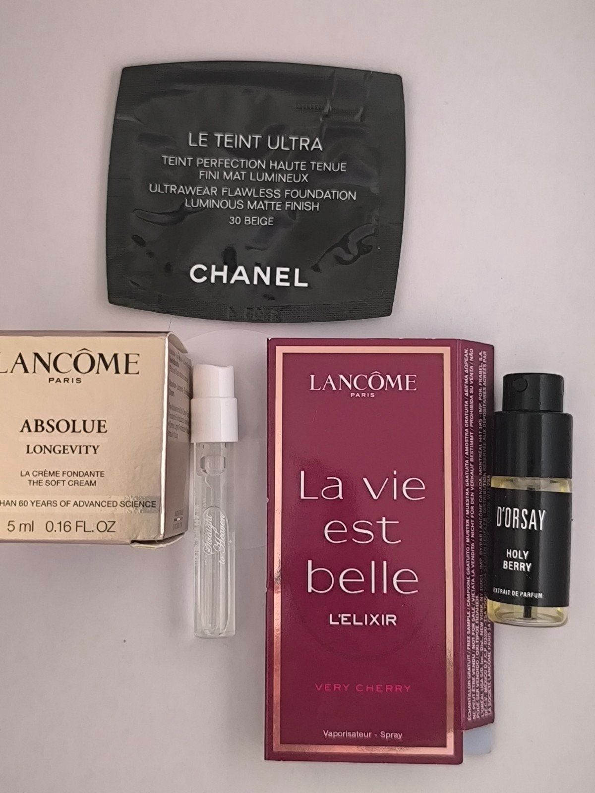 Make-up en parfum samples - Chanel, Lancôme, D'Orsay, Ophalen of Verzenden