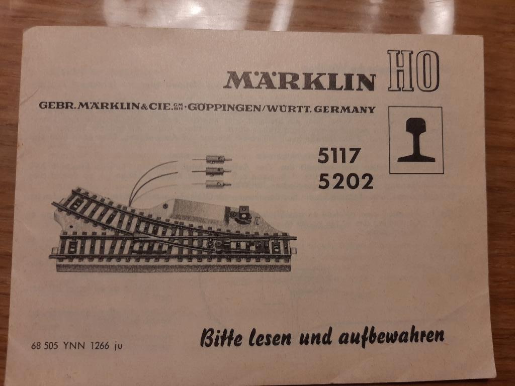 Marklin boekje van de 5117 en 5202., Hobby en Vrije tijd, Modeltreinen | H0, Wisselstroom, Gebruikt, Märklin, Boek, Tijdschrift of Catalogus