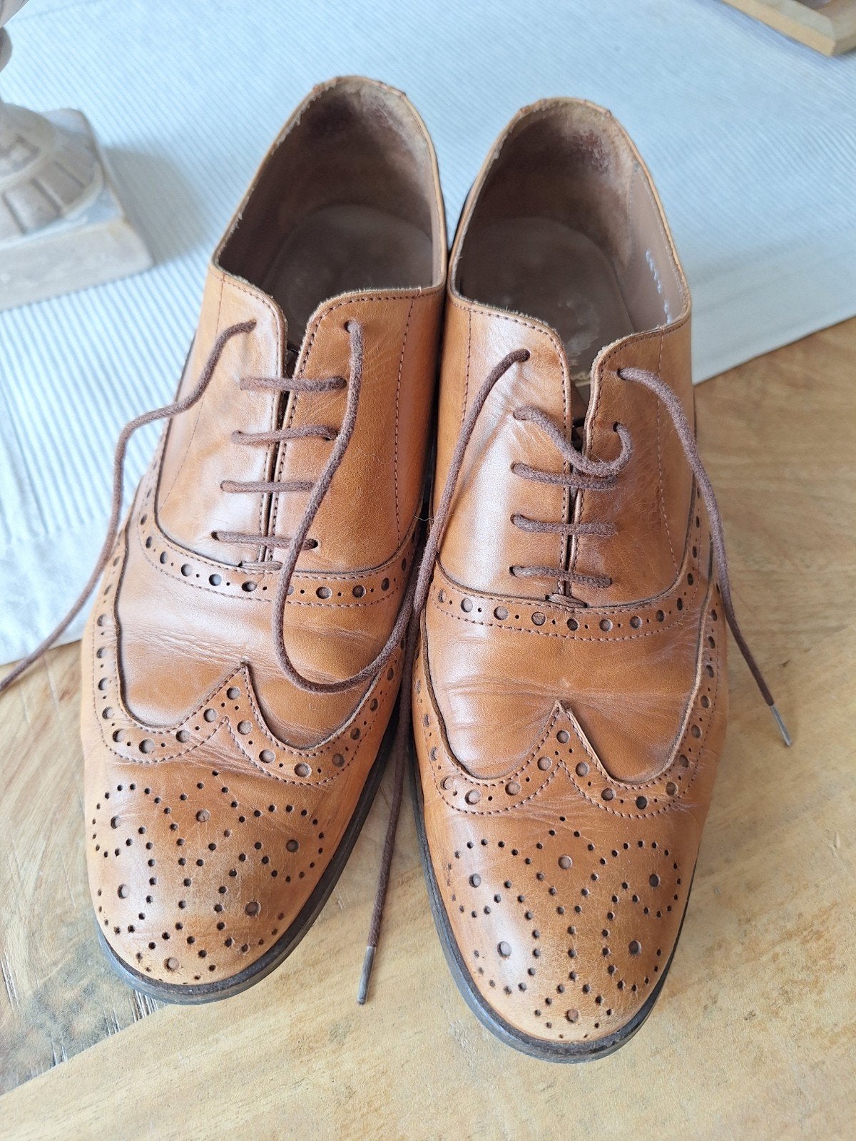 Dungelmann leren veterschoenen - Brogues, Ophalen of Verzenden, Gedragen, Veterschoenen, Bruin