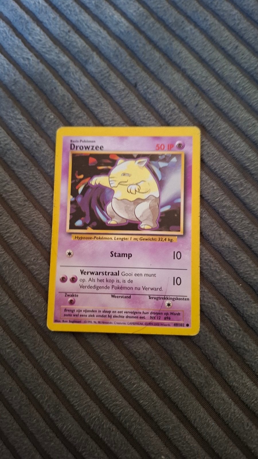 Pokemon kaart Drowzee, Ophalen of Verzenden, Gebruikt, Losse kaart