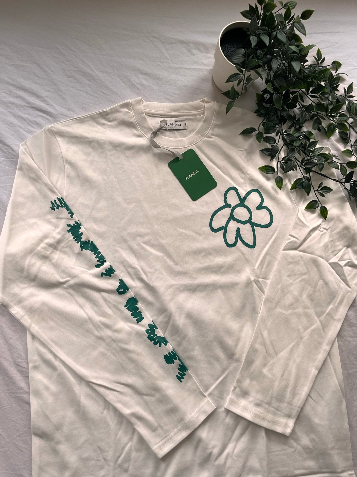 Flâneur Lange Mouwen T-shirt - Nieuw met labels, Kleding | Heren, Ophalen of Verzenden, Nieuw, Maat 48/50 (M), Wit