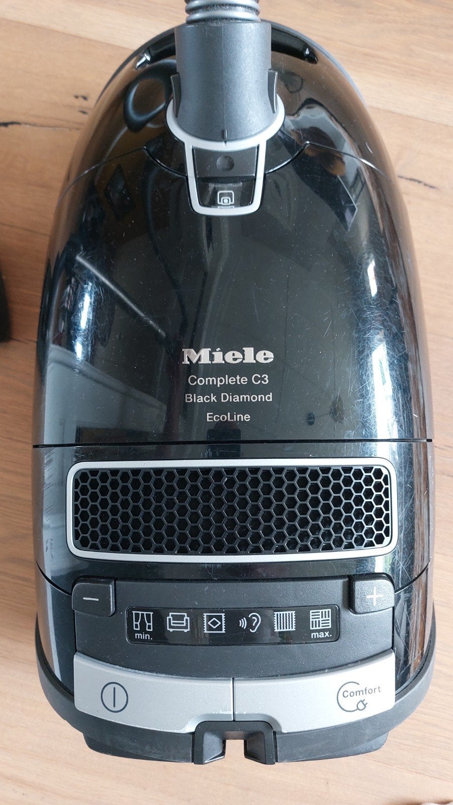Miele Complete C3 Black Diamond EcoLine Stofzuiger, Witgoed en Apparatuur, Stofzuigers, Stofzak, Gebruikt, Geschikt voor harde vloeren