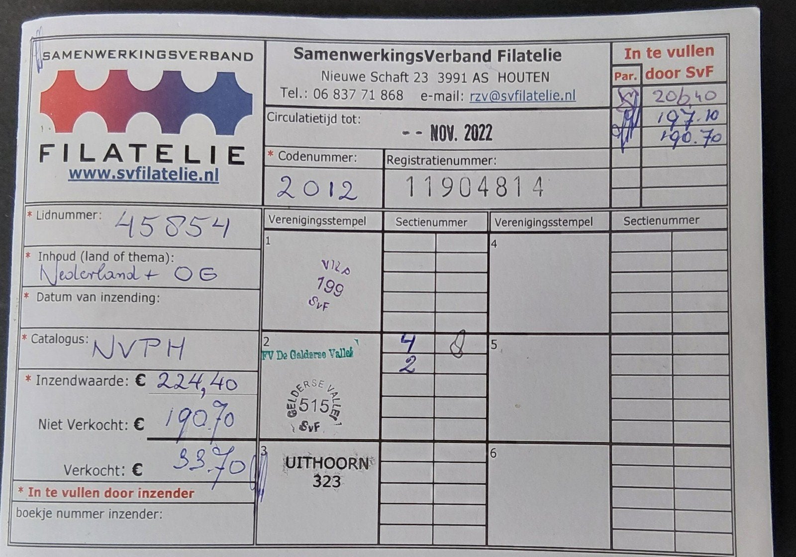 Rondzendboekje Nederland +OG cat. Nvph, Verzenden, T/m 1940, Postfris