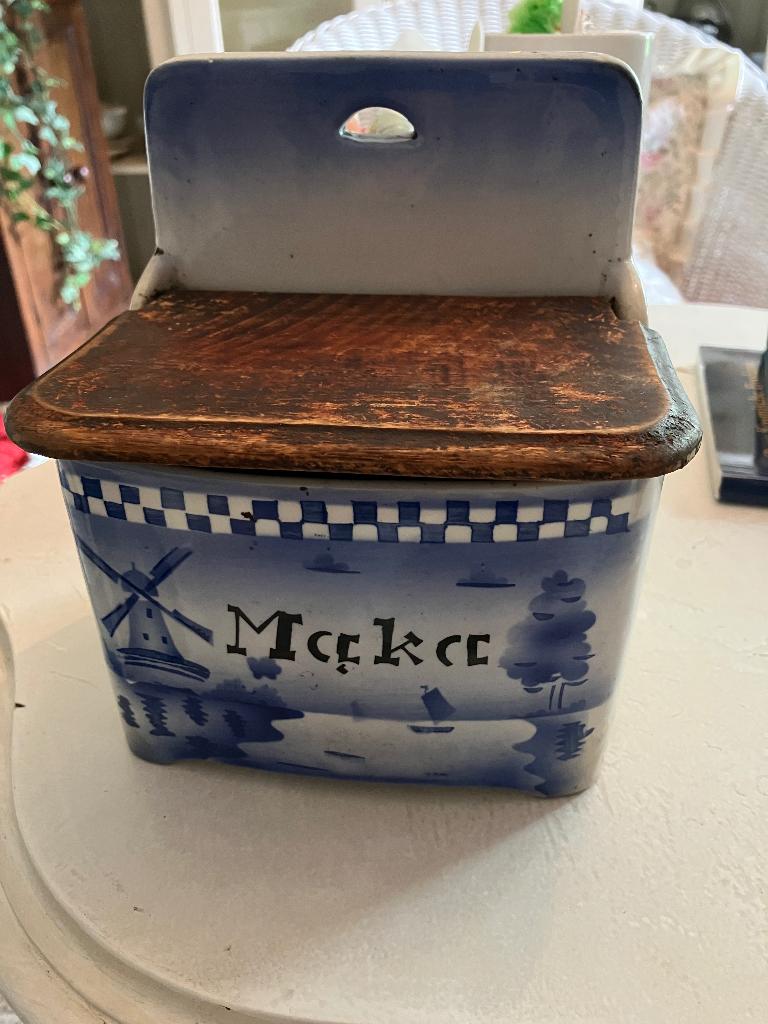 Porseleinen zoutpot, Ophalen of Verzenden