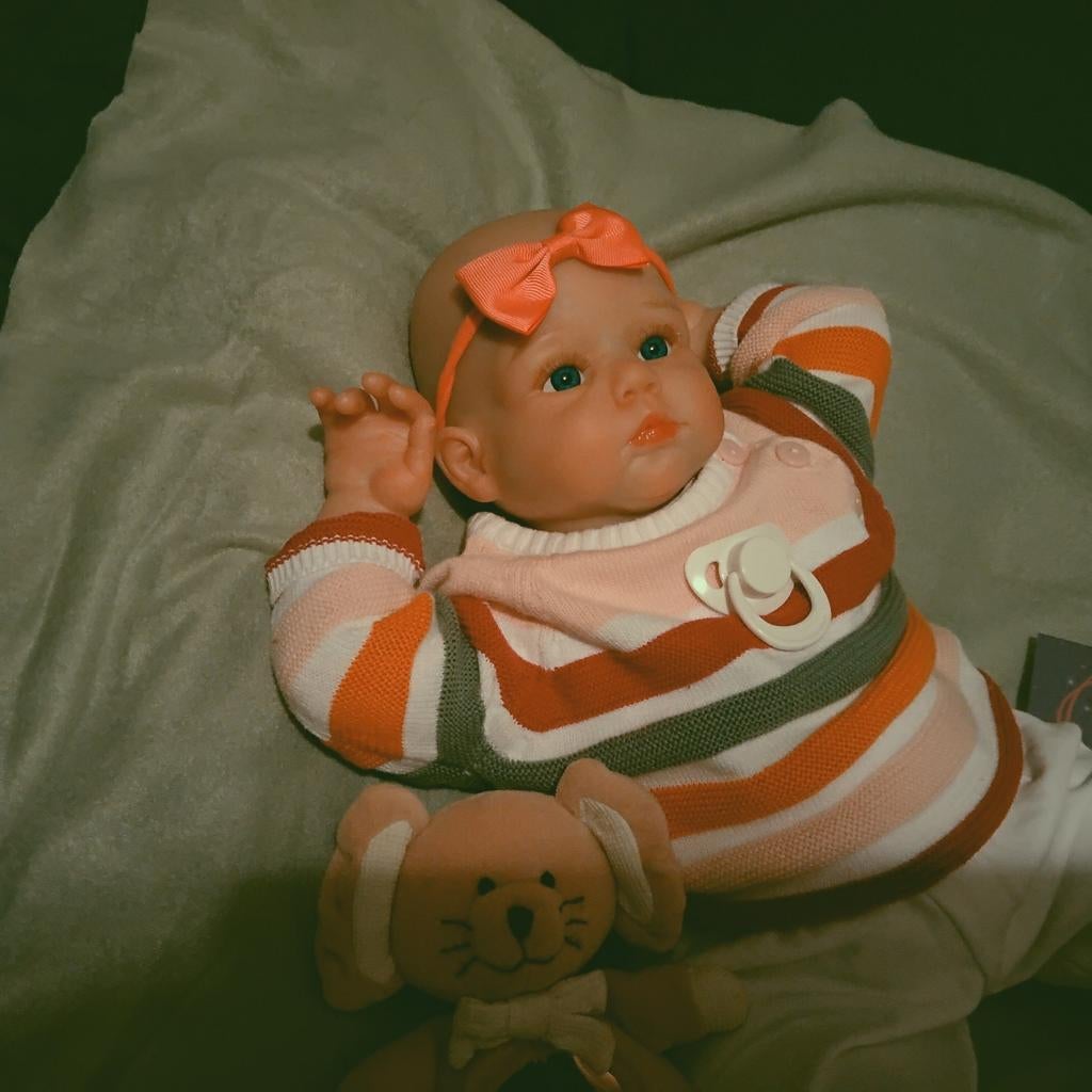 Reborn Noortje, Ophalen of Verzenden, Zo goed als nieuw, Babypop, Levensecht of Reborn