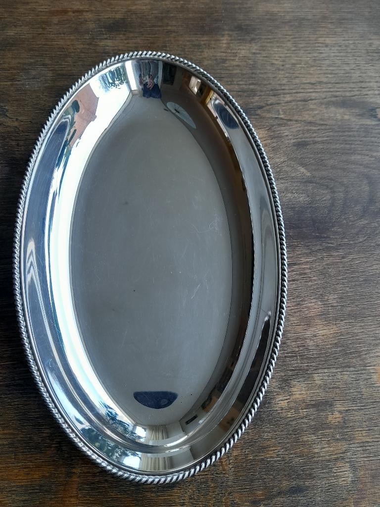 Ovale serveerschaal met parelrand, WMF, Ophalen of Verzenden