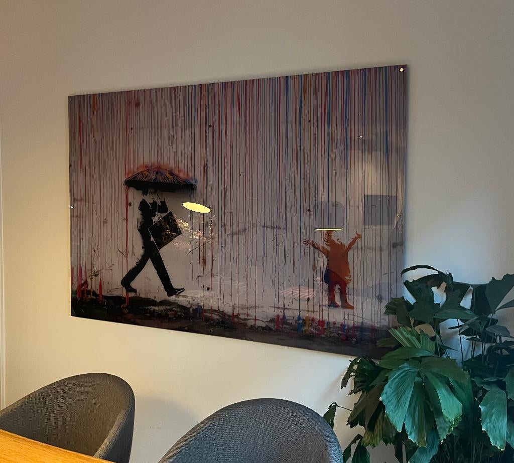Plexiglas Banksy Wallart, Ophalen, Overige typen, 125 cm of meer, Zo goed als nieuw