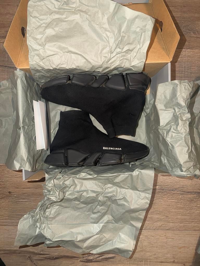 Heren Balenciaga Speed Trainer 2.0 Sneakers Zwart ( bieden ), Zwart, Ophalen of Verzenden, Sneakers of Gympen, Gedragen